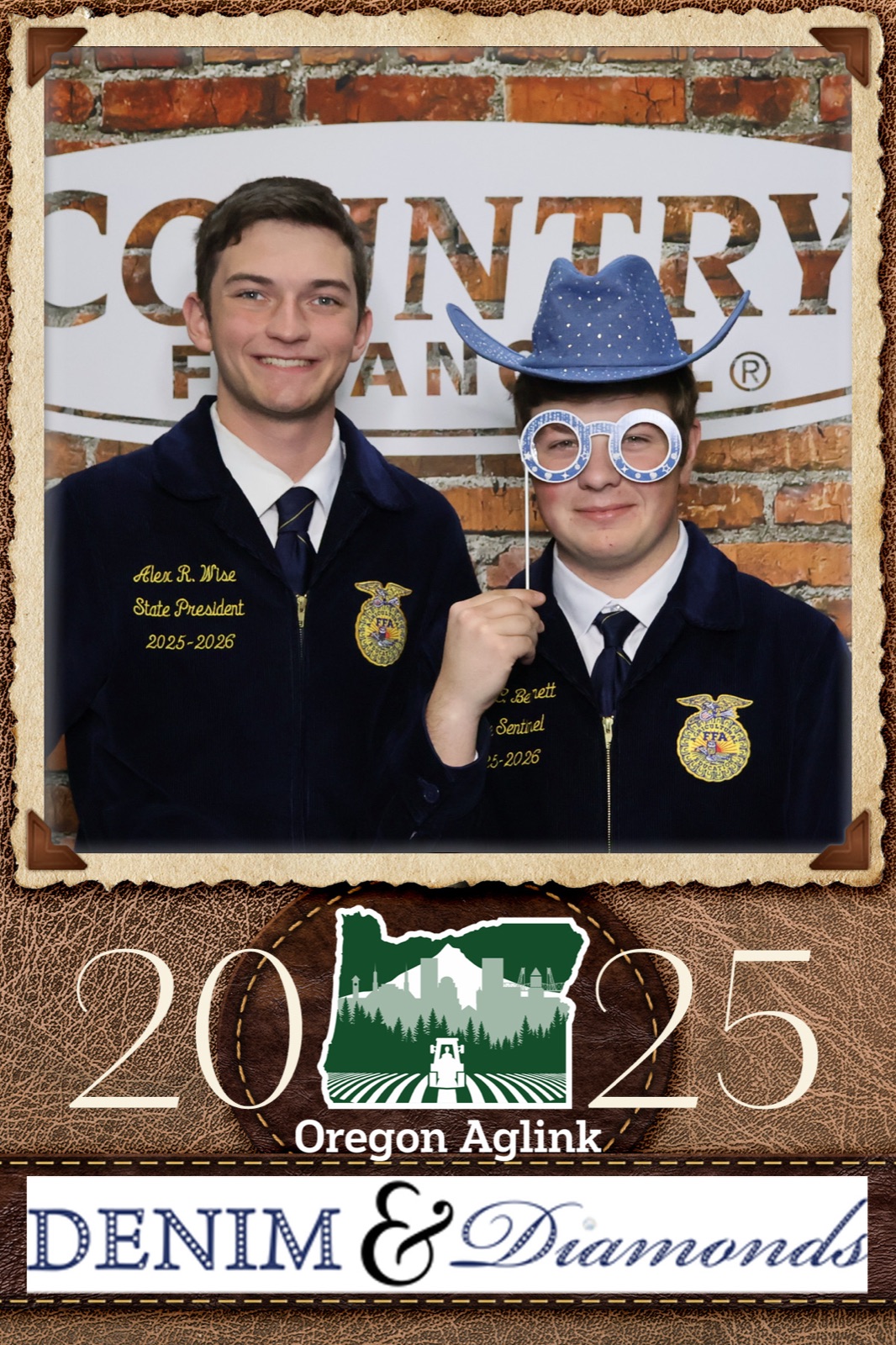 Photo booth print from the Ag-Link 2025 corporate event
