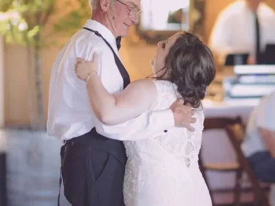 Dance with old elegant couples