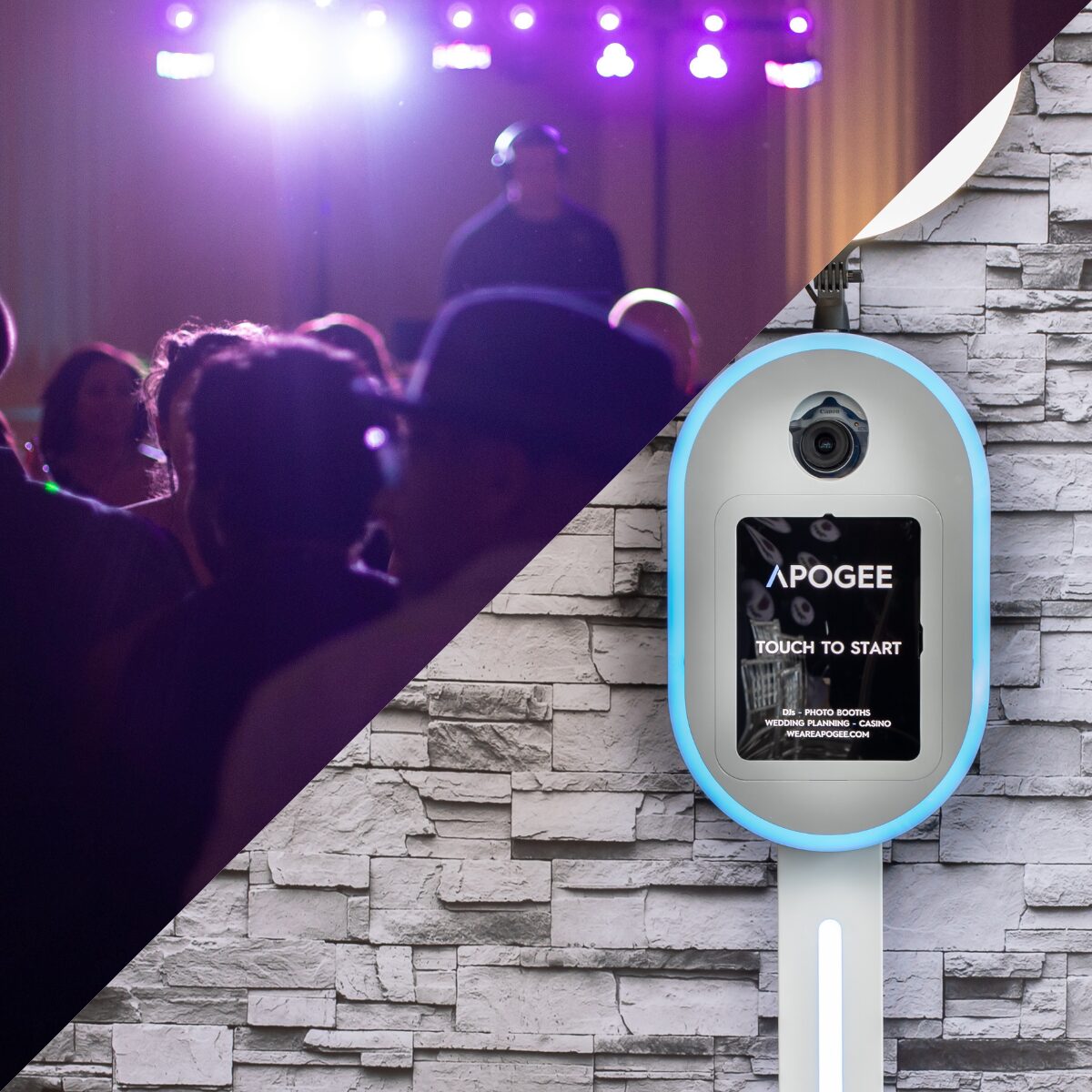 Oregon wedding DJ with Queen's DSLR Photo Booth at wedding