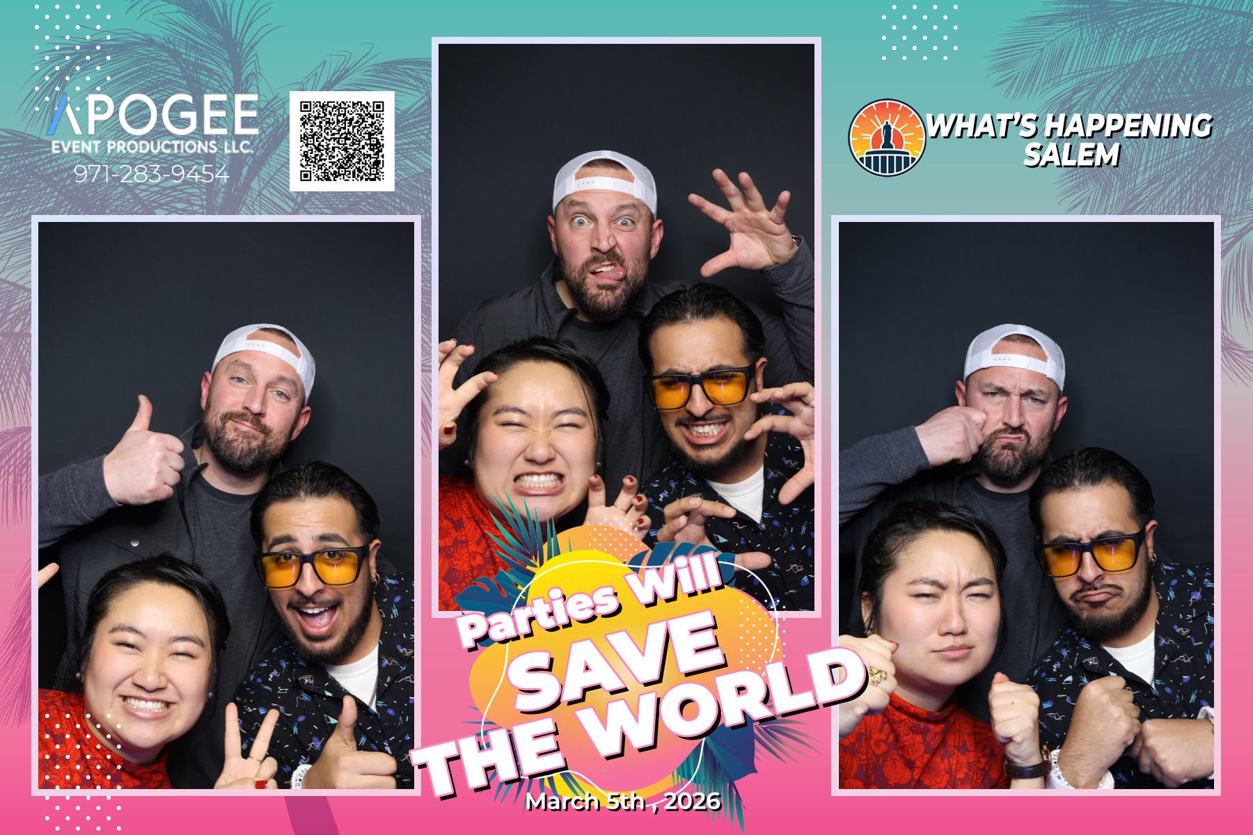 Photo booth sample print from Apogee