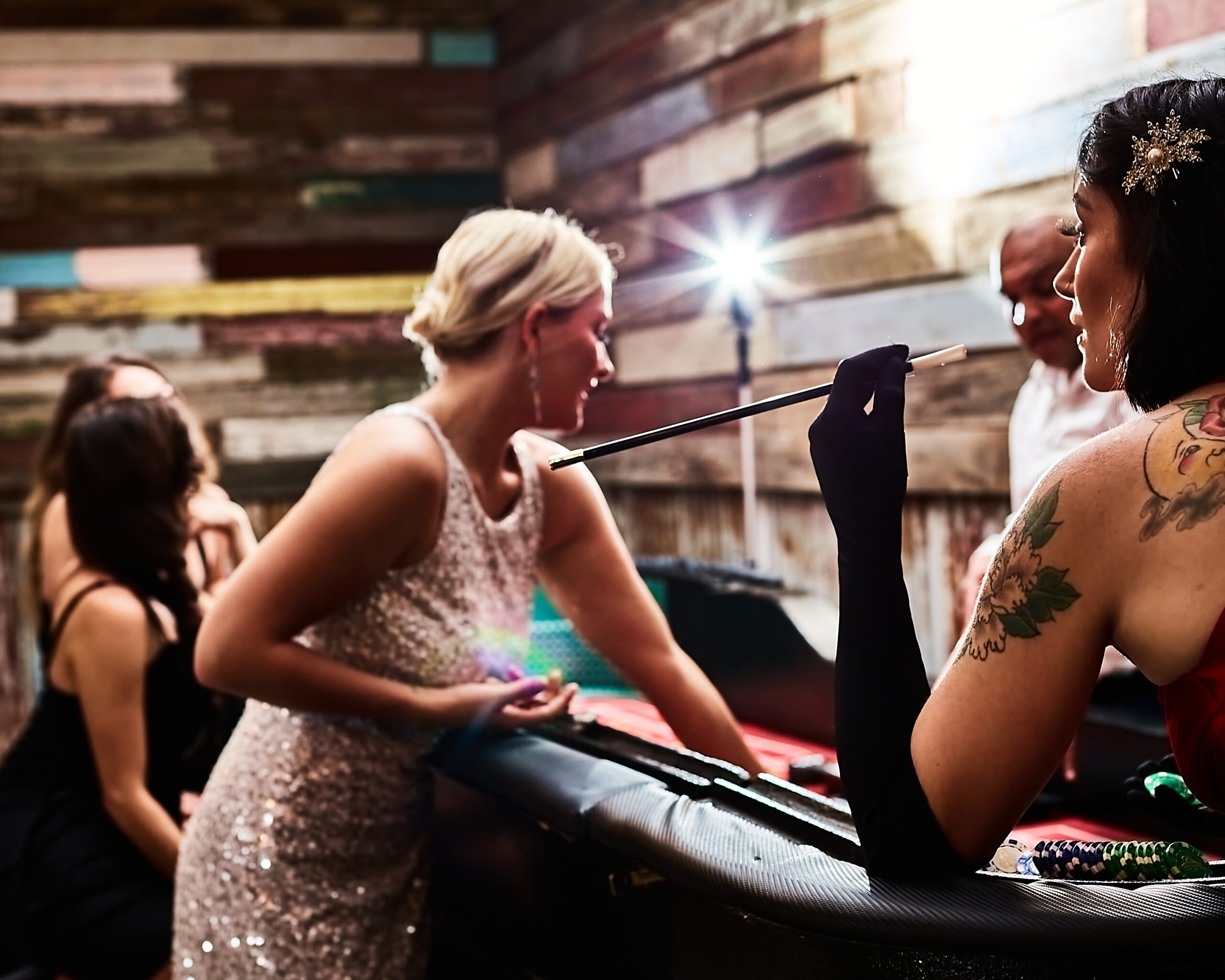 Casino night roulette at corporate holiday party