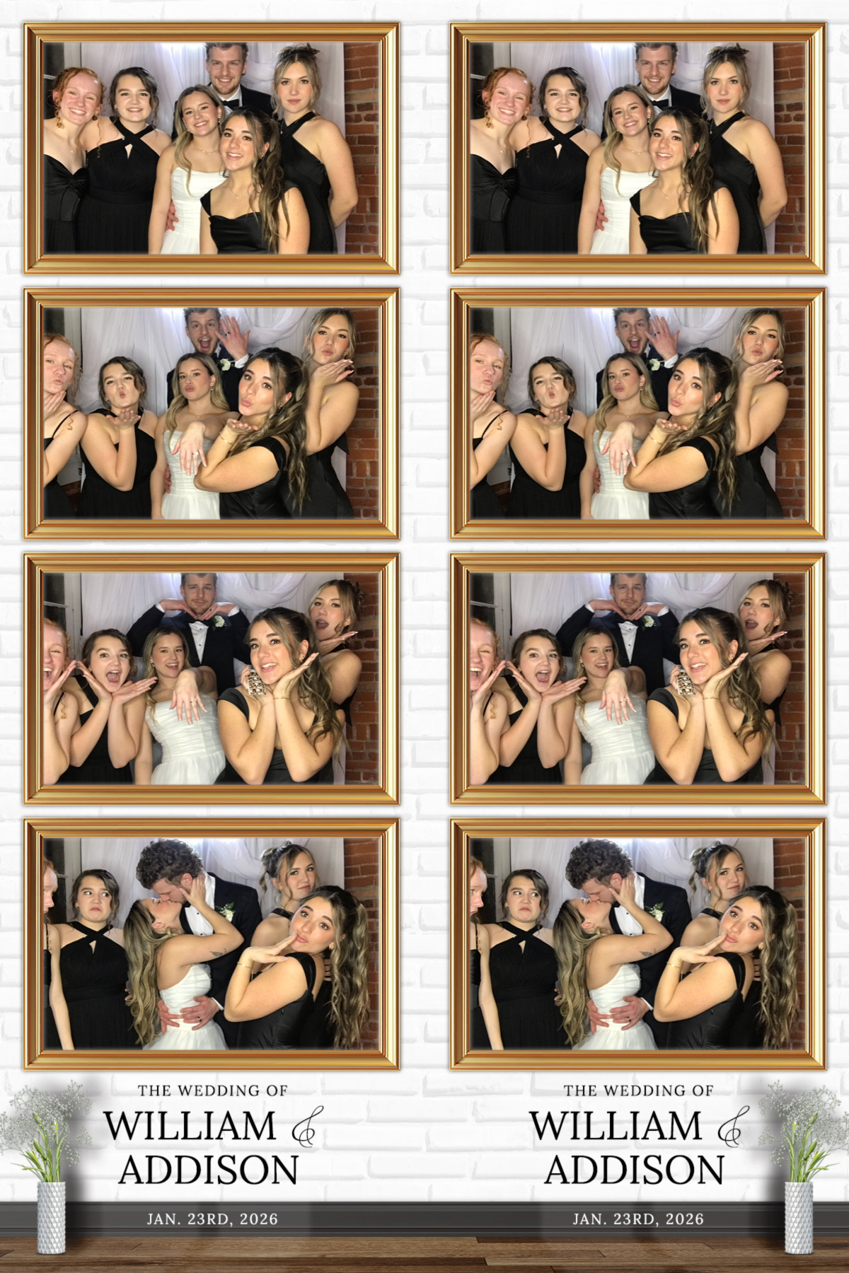Photo booth rental at a wedding in Salem, Oregon