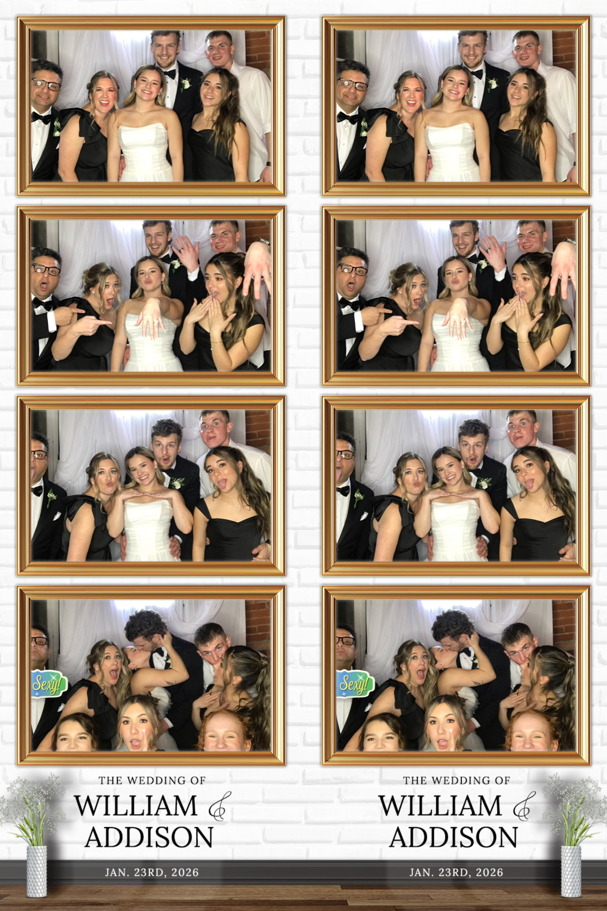 Photo booth rental at a wedding in Medford, Oregon